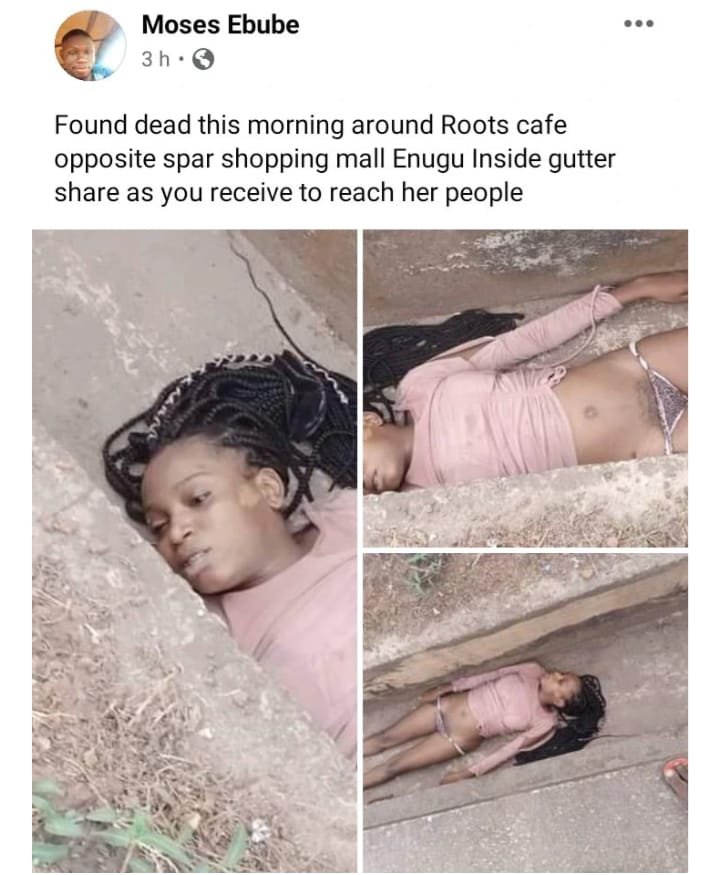 Unknown Young Girl Dumped by Road side in Enugu State