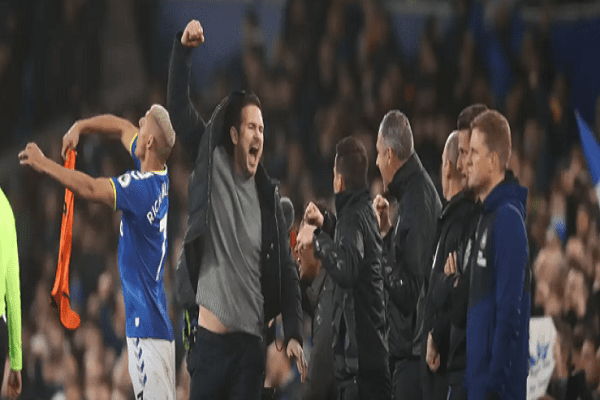 Everton mentor Lampard breaks hand in party in the wake of winning goal