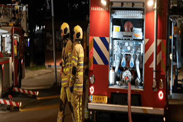 Fire in house in Rotterdam resident rescued from building