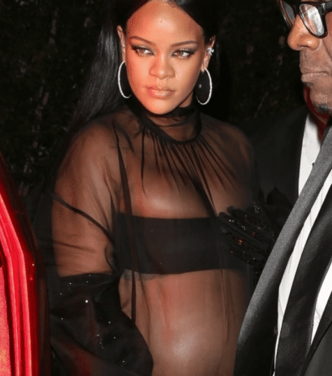 Rihanna Pregnant and See-Through for Jay-Z's After-Oscars Party