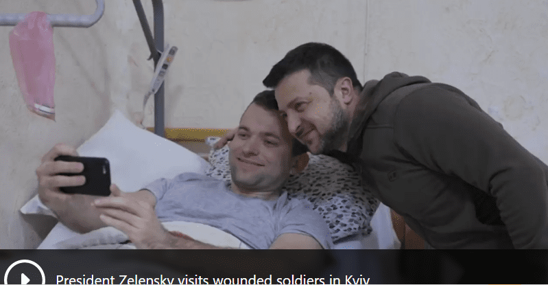 Reports about Ukraine are not fake as they are claimed, Zelensky visits wounded soldiers