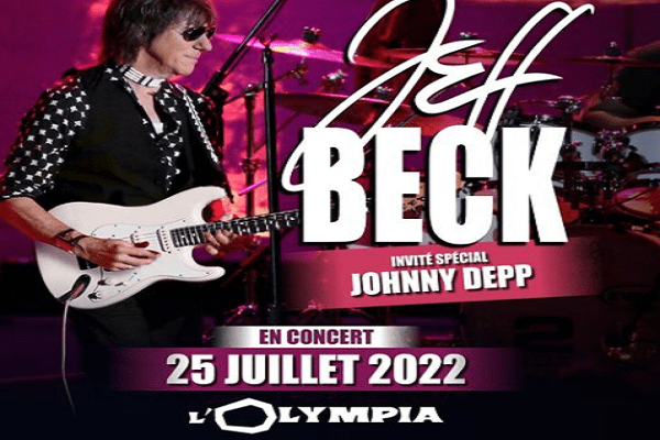 Johnny Depp concert in Paris with Jeff Beck this summer