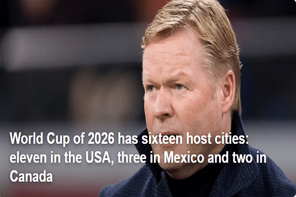 World Cup of 2026 has sixteen host cities