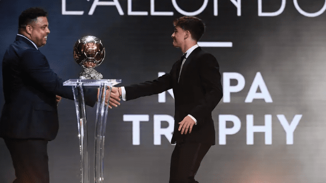 FC Barcelona talent Gavi wins Kopa Trophy