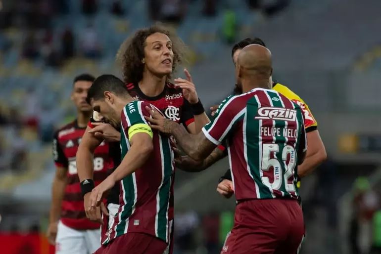Carioca final between Fluminense and Flamengo 