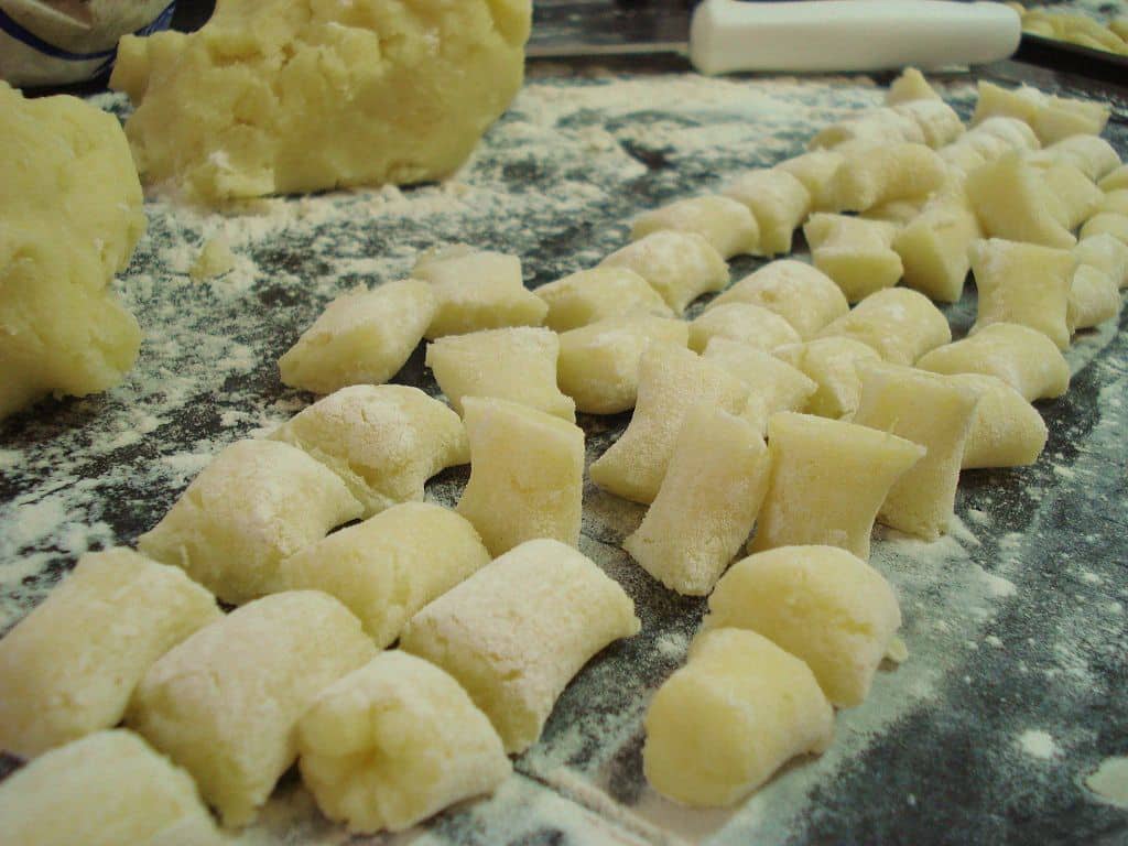 Homemade gnocchi dough