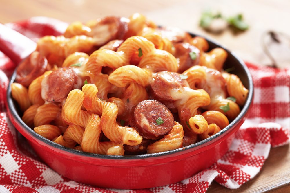 Pasta with pressure sausage, make this delight now