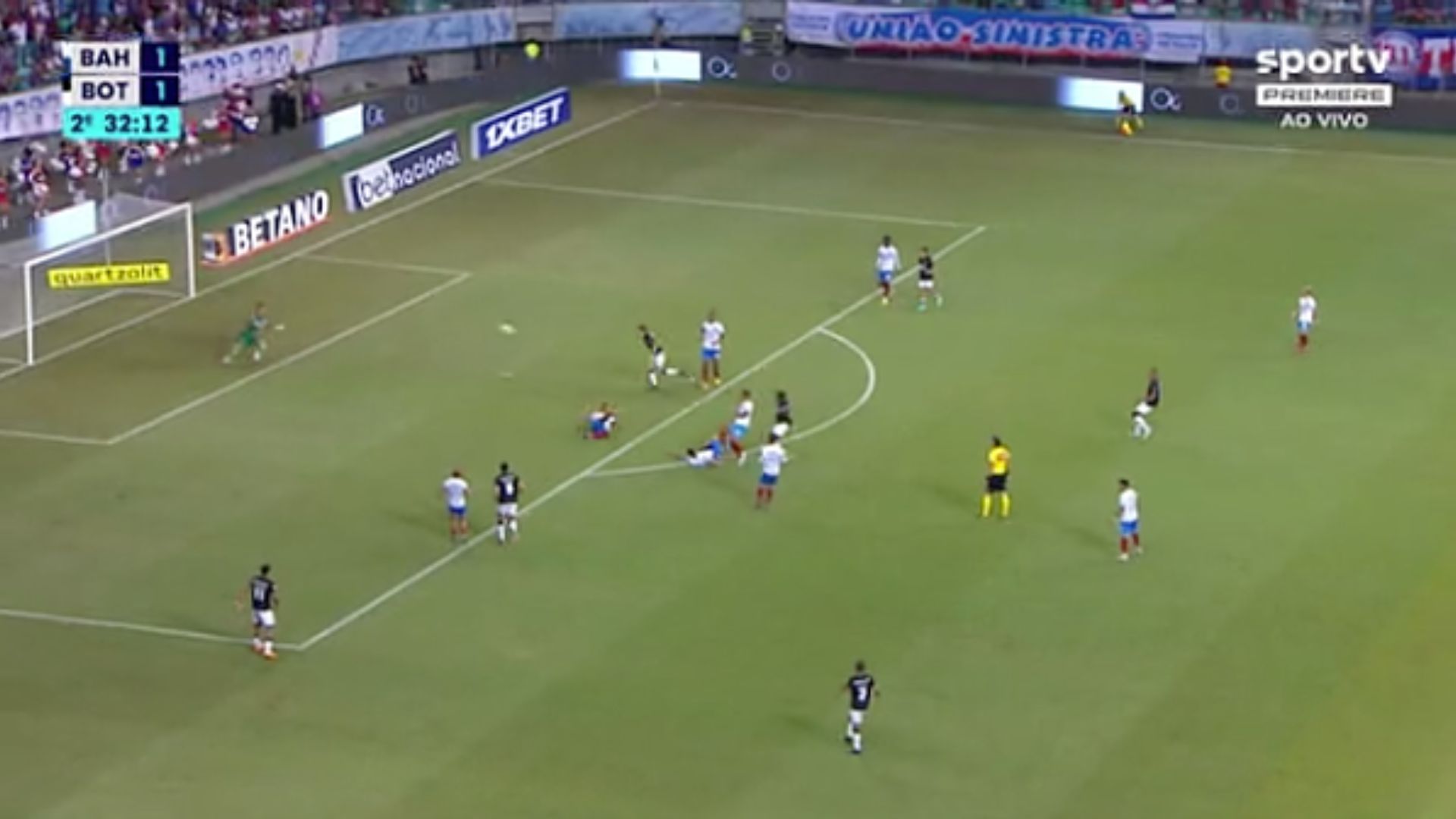 Moment of Botafogo's goal