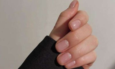 New trend of minimalist nails are called Lip Gloss