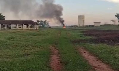Helicopter crash on farm in São Carlos district leaves two