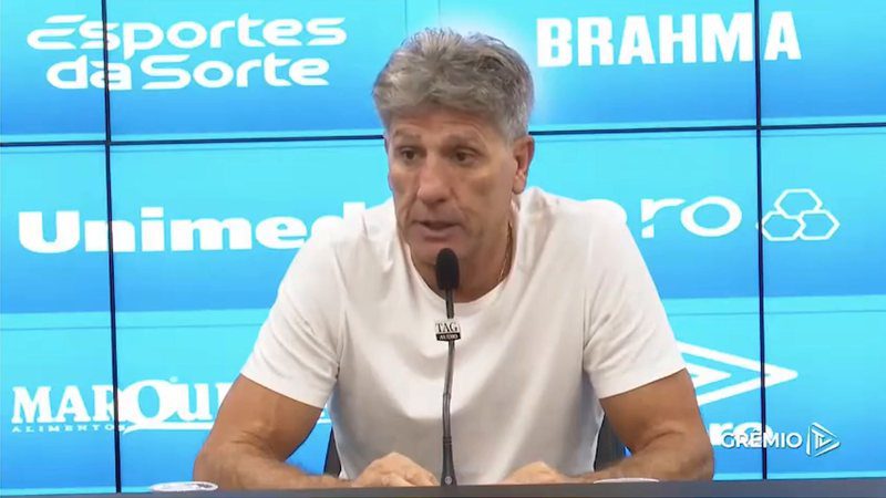Renato Gaúcho is irritated by Grêmio's performance and demands from