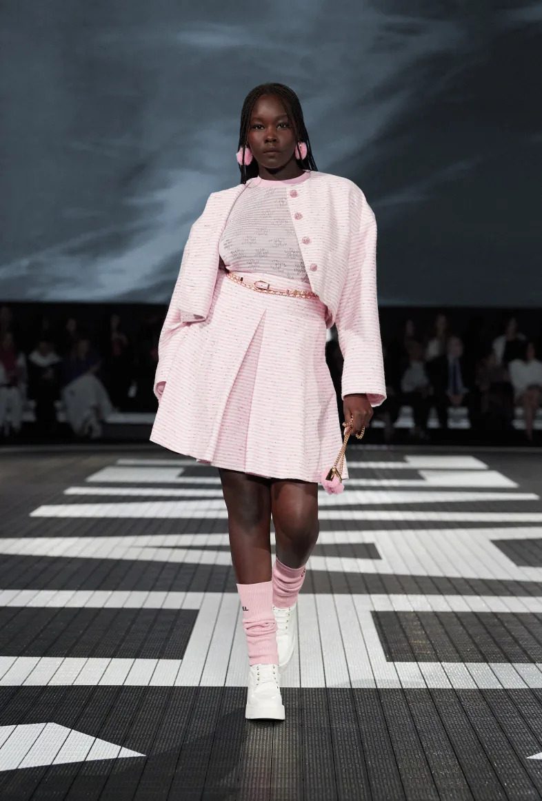 Pastel tones were explored in the brand's looks.  Reproduction/Disclosure