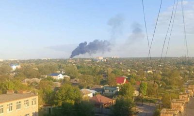 Areas of Luhansk occupied by Russia suffer bombings