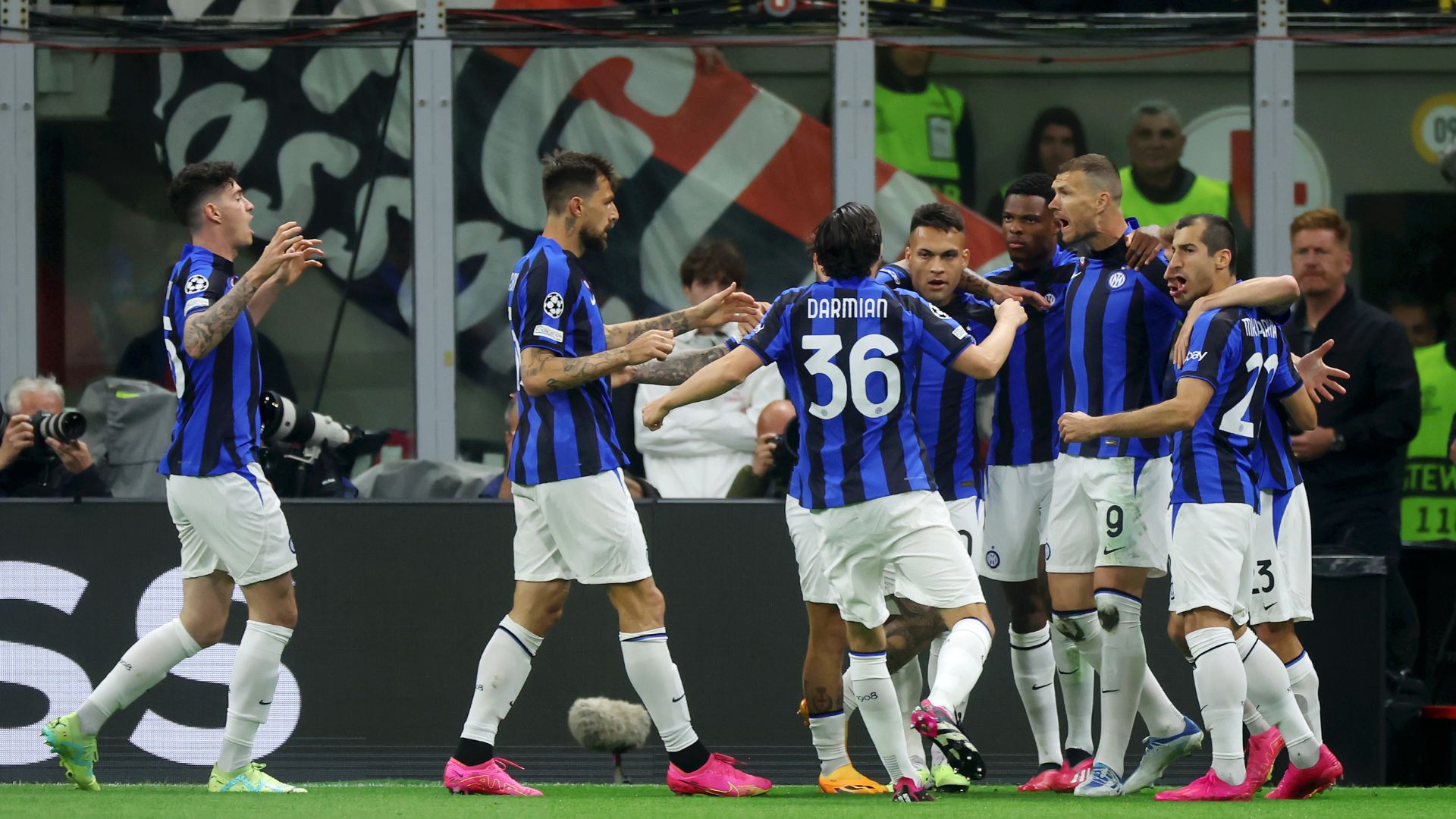 Inter Milan beat Milan in the first leg of the semifinal, by the score of 2-0 (Credit: Getty Images)