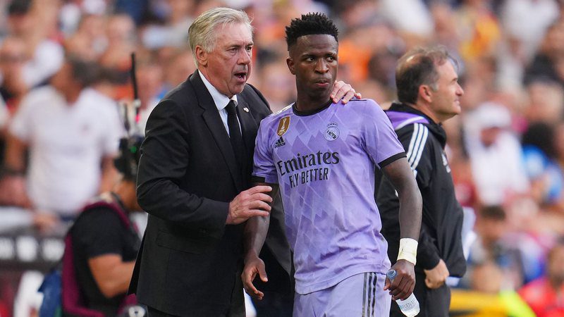 Vini Jr vents after suffering yet another racist act; Ancelotti