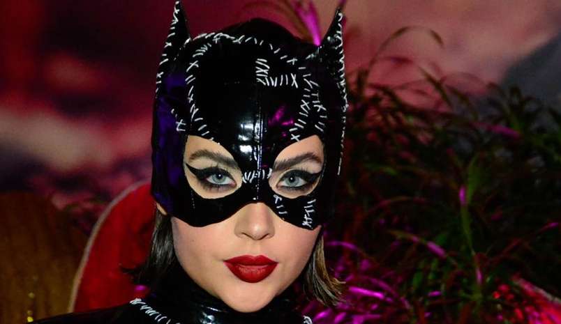 Jade Picon attends Giovanna Lancelloti's party dressed as Catwoman