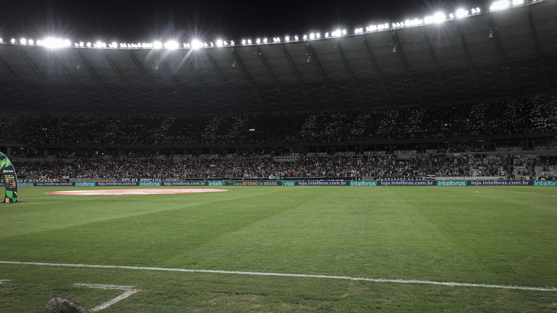 State of the Mineirão lawn, before the start of the match (Credit: Pedro Souza / Atlético)