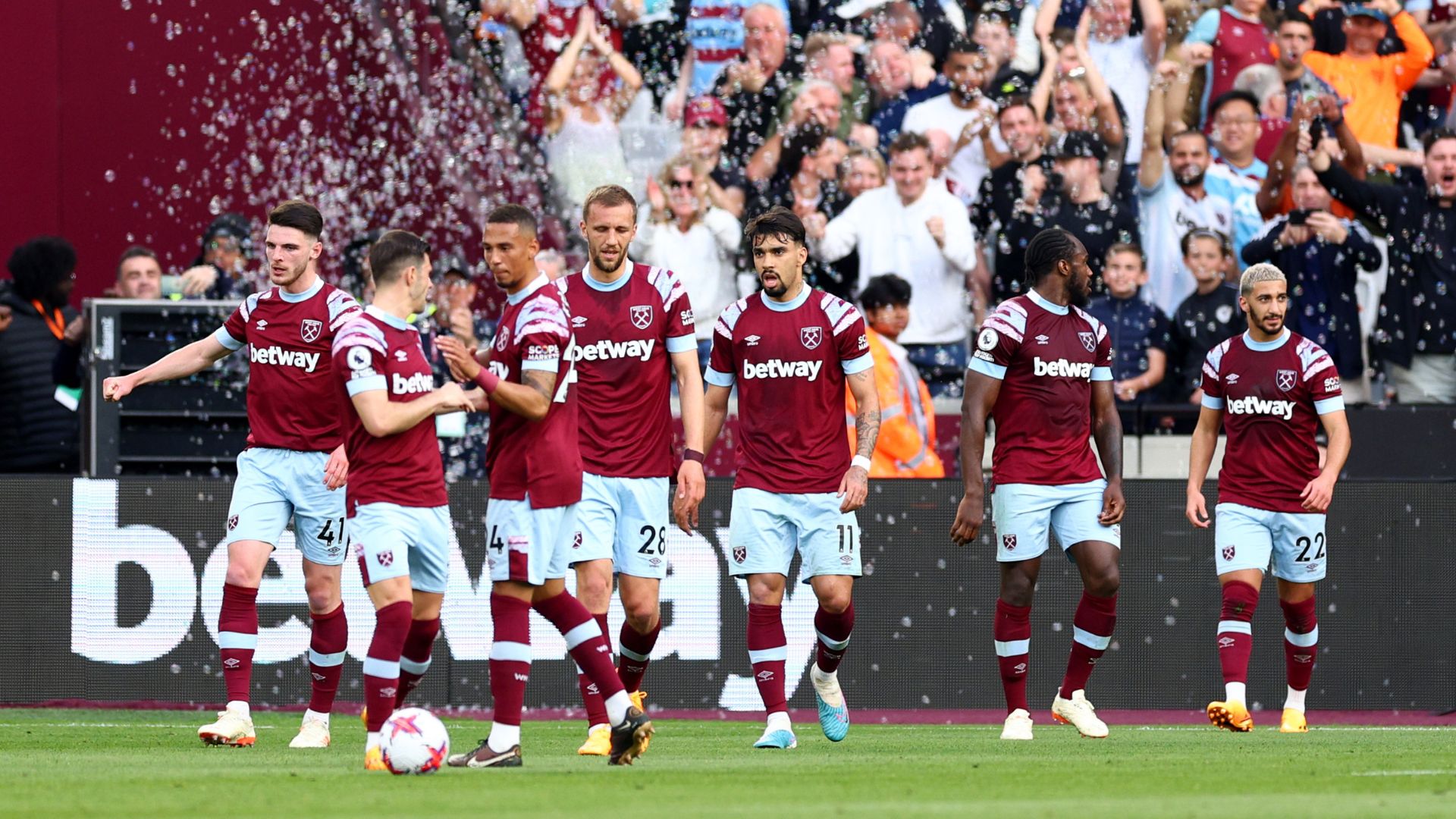 West Ham goal celebration (Credit: Getty Images)
