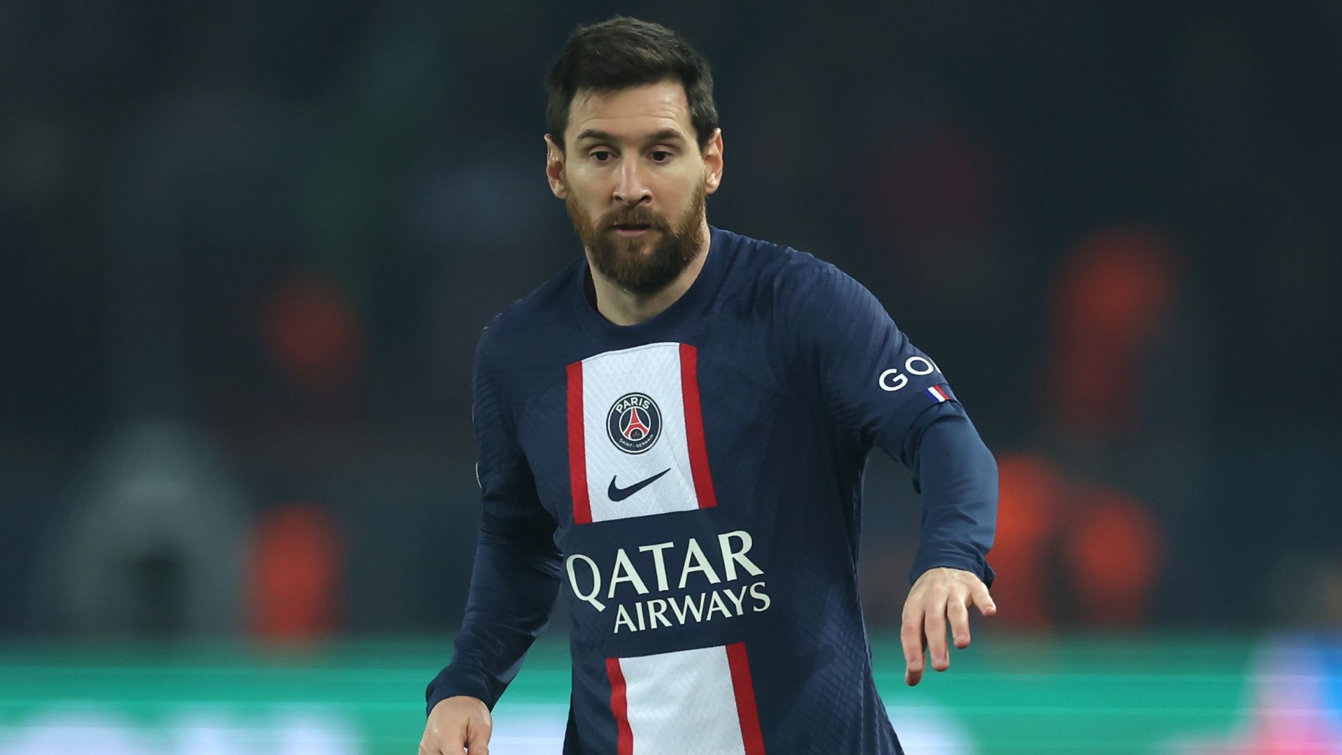 Messi on the pitch for PSG
