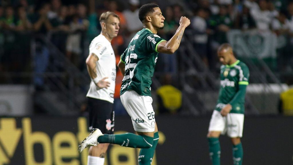 Murilo scored one of Palmeiras' goals against Corinthians (Credit: Getty Images)