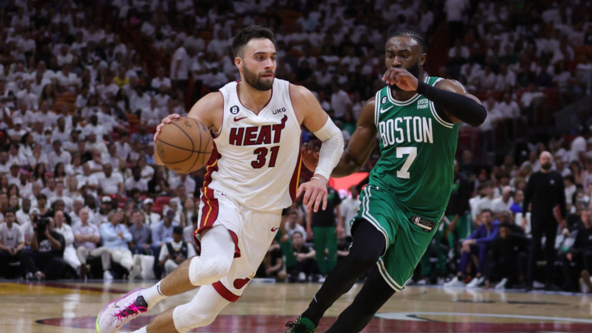 Celtics and Heat in NBA action