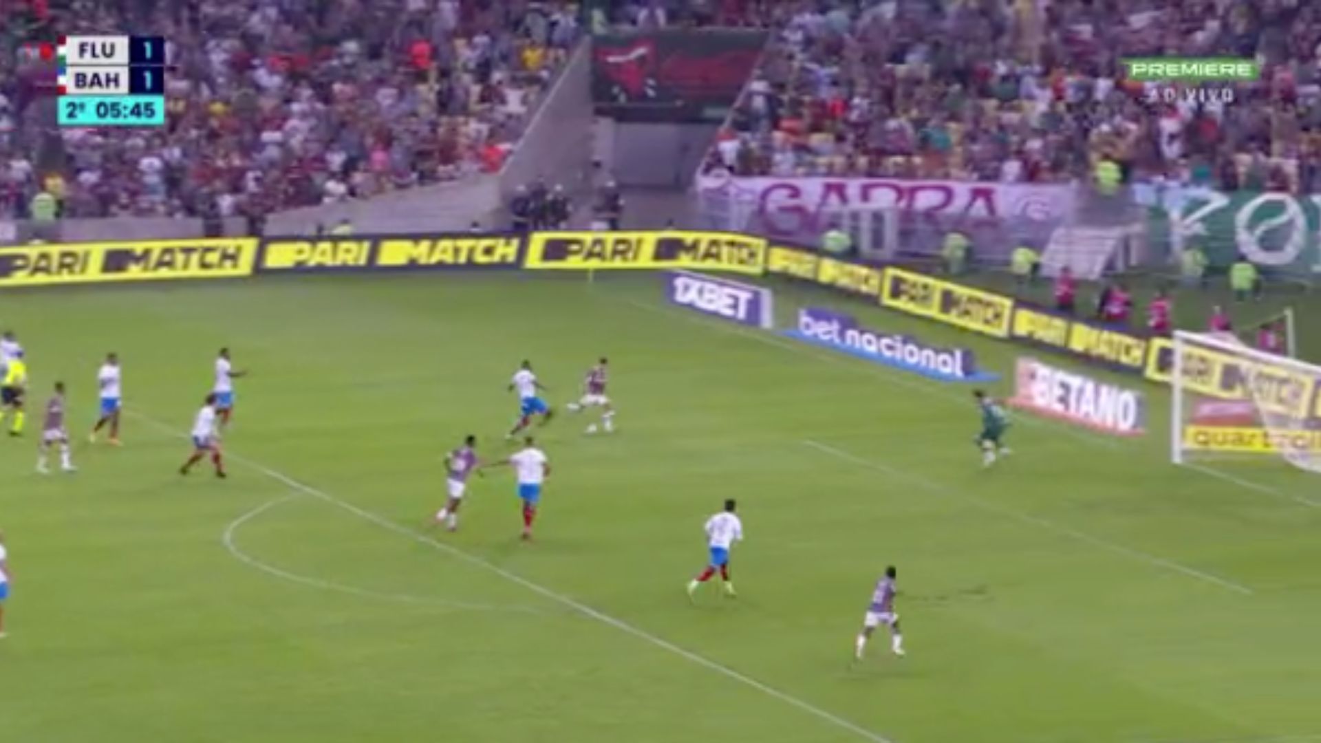 Moment of Fluminense's second goal