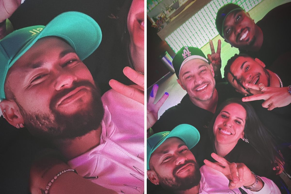 Neymar gathers Thiaguinho and friends at a party in Mangaratiba