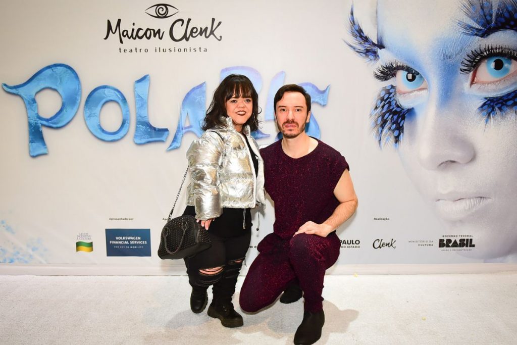 Julyana Caldas and director Maicon Clenk