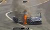 Car on fire! Scary fire interrupts Stock Car race in