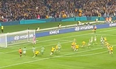 Catley converts penalty and opens the scoring for Australia