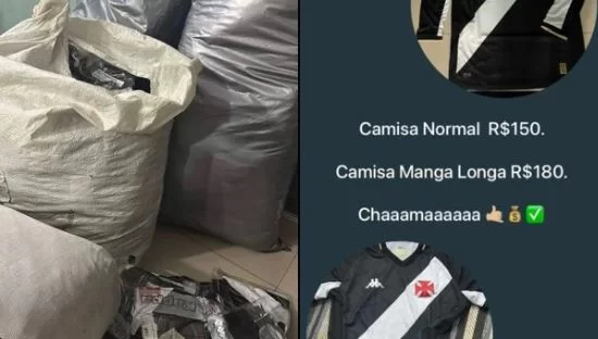 Vasco shirts are already being sold at Complexo da Maré