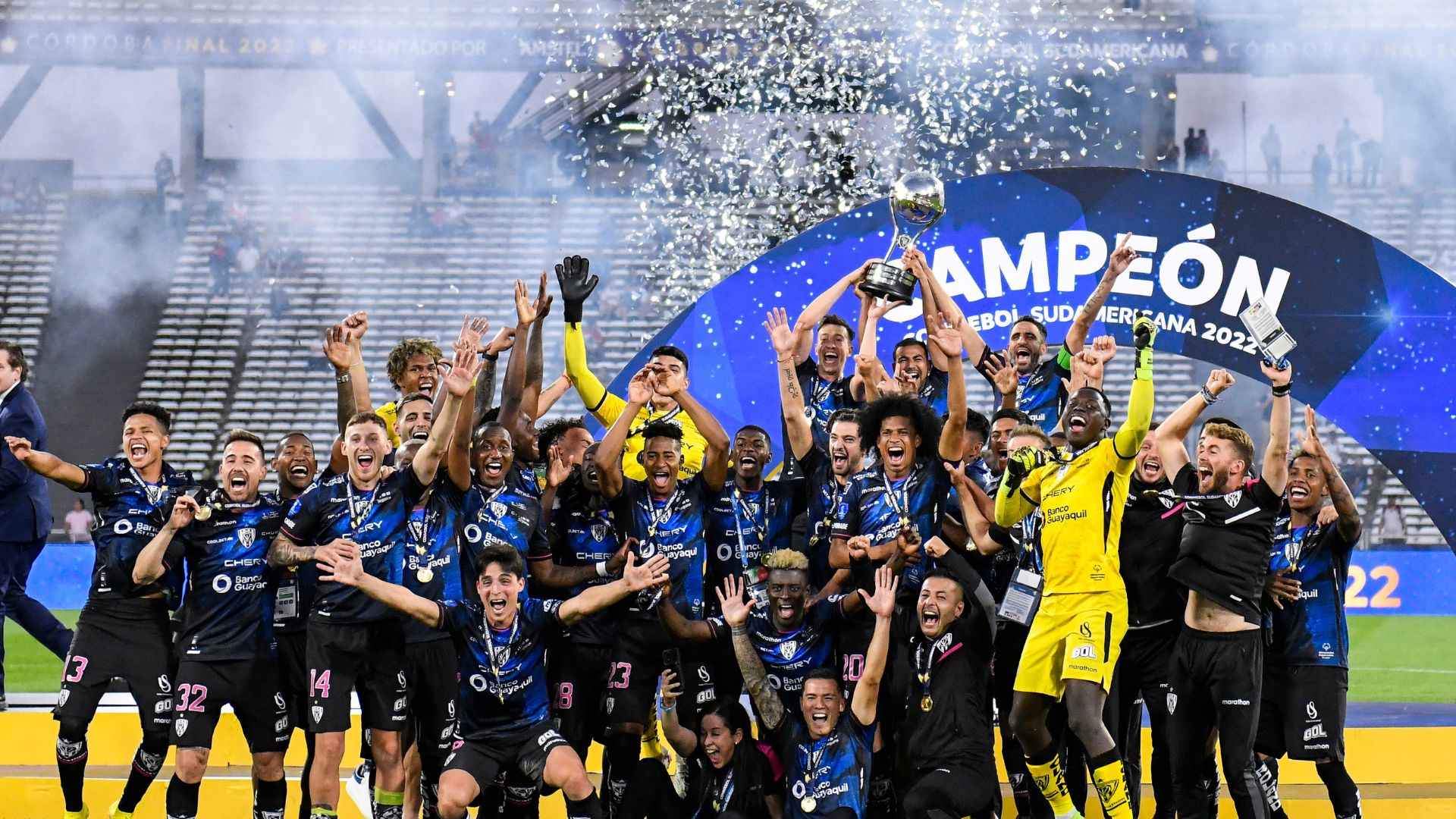 Independiente del Valle won the Sudamericana 2022, against São Paulo, in Córdoba (Credit: Getty Images)
