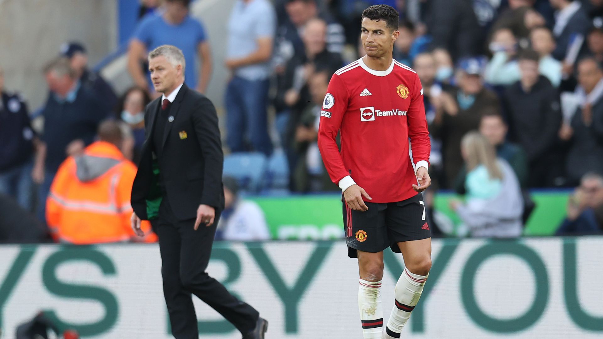 Cristiano Ronaldo and Solskjaer for Manchester United