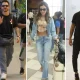 Junior Lima, Maria Melilo and Rorigo Mussi circulate at airports