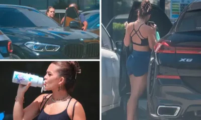 Mel Maia is caught leaving the gym in a luxury