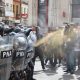 Protesters clash with police as they try to enter Buenos