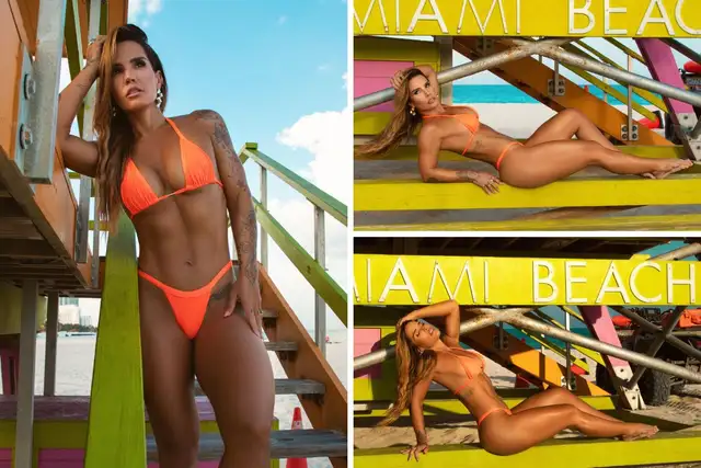 Taty Zatto turns 46 and shows good form in Miami