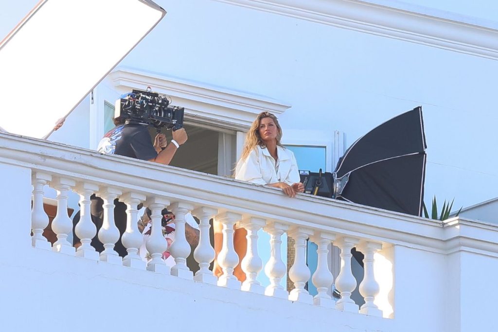 Gisele Bündchen shoots campaign at Copacabana Palace