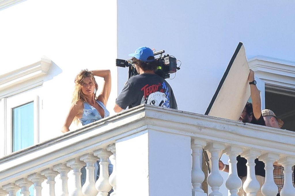 Gisele Bündchen shoots campaign at Copacabana Palace