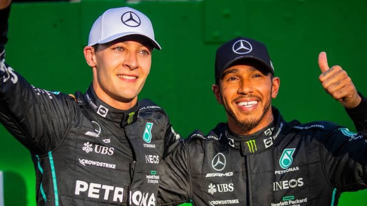 Lewis Hamilton and George Russell surprise with their looks at