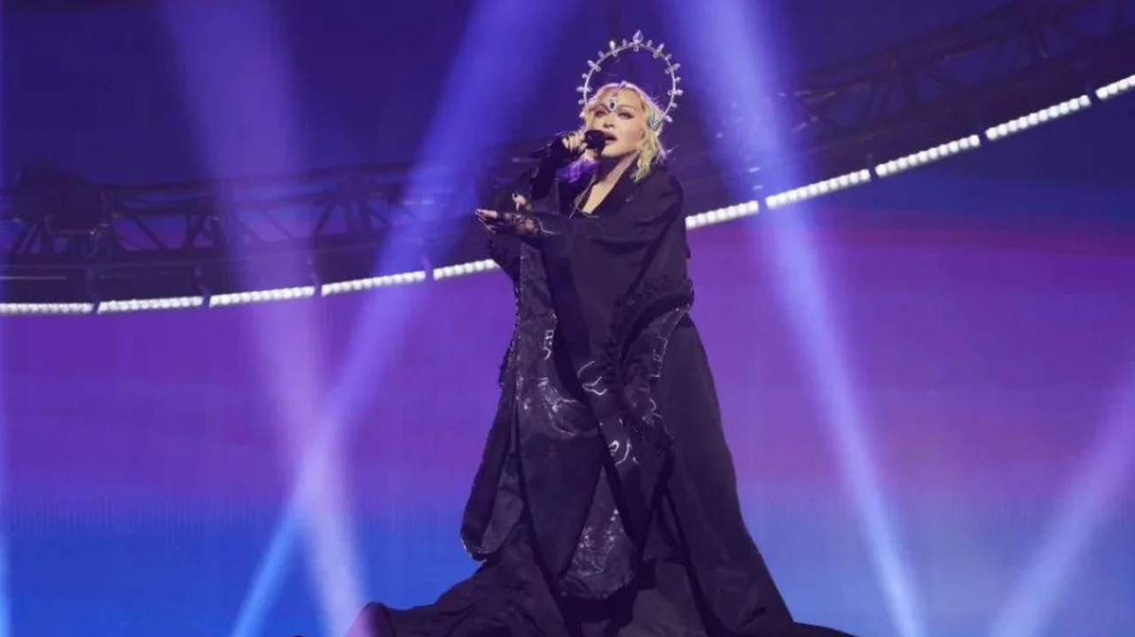 At the premiere of The Celebration Tour, Madonna sets the