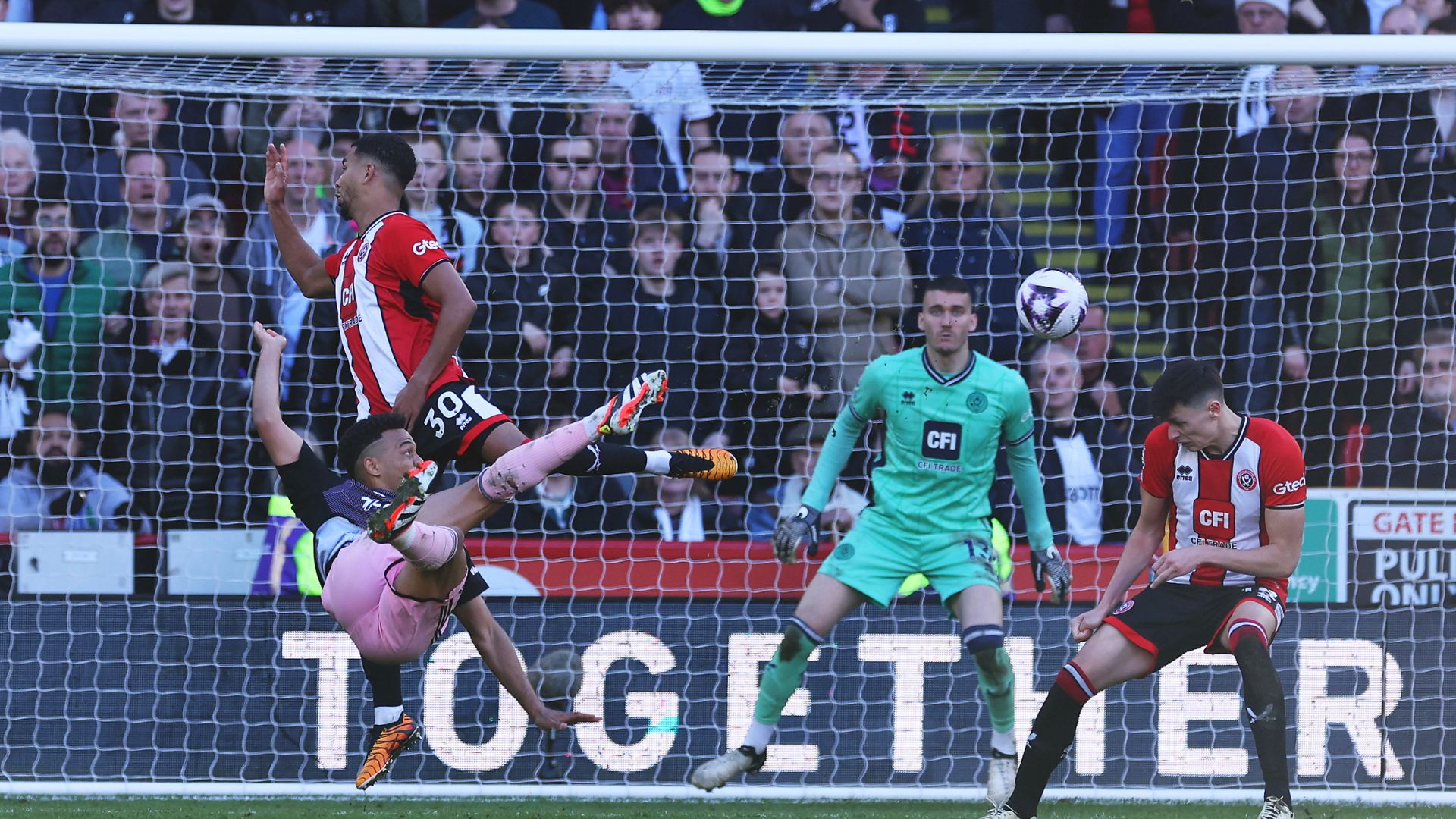 Rodrigo Muniz scored a great volley against Sheffield United (Credit: Getty Images)