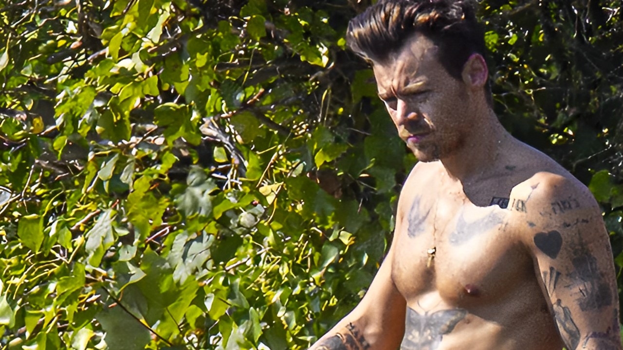 Harry Styles shocks fans by showing off toned body while