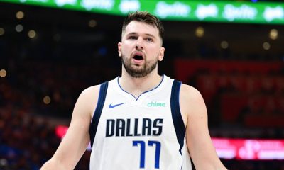 Luka Doncic is interrupted for an unusual reason at a