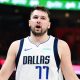 Luka Doncic is interrupted for an unusual reason at a