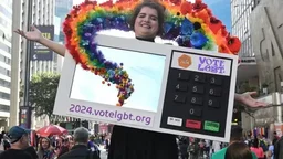 the vote in the gay parade