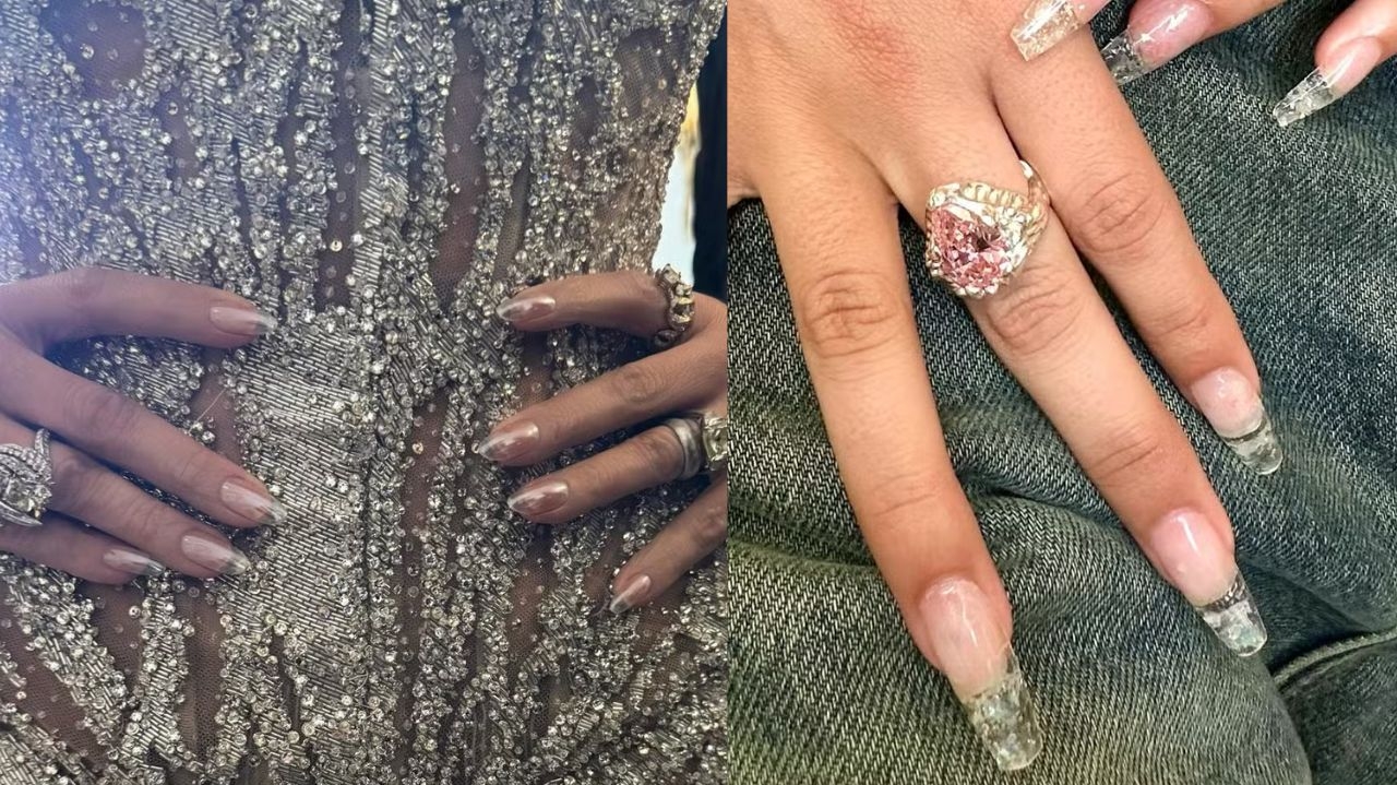 Check out the translucent nails that Camila Cabello and Jennifer