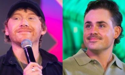 Rupert Grint and Dacre Montgomery attend convention in São Paulo
