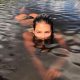 Yasmin Brunet enjoys Wednesday with a river bath and photos