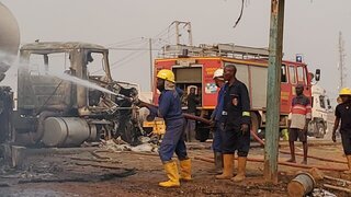 Niger State oil tanker explosion scene